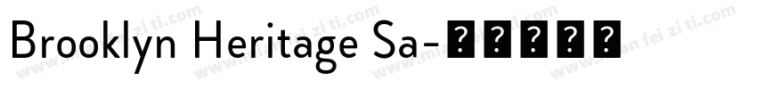 Brooklyn Heritage Sa字体转换